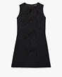 Kate Spade,Festive Brocade Lace Bow Dress,Black