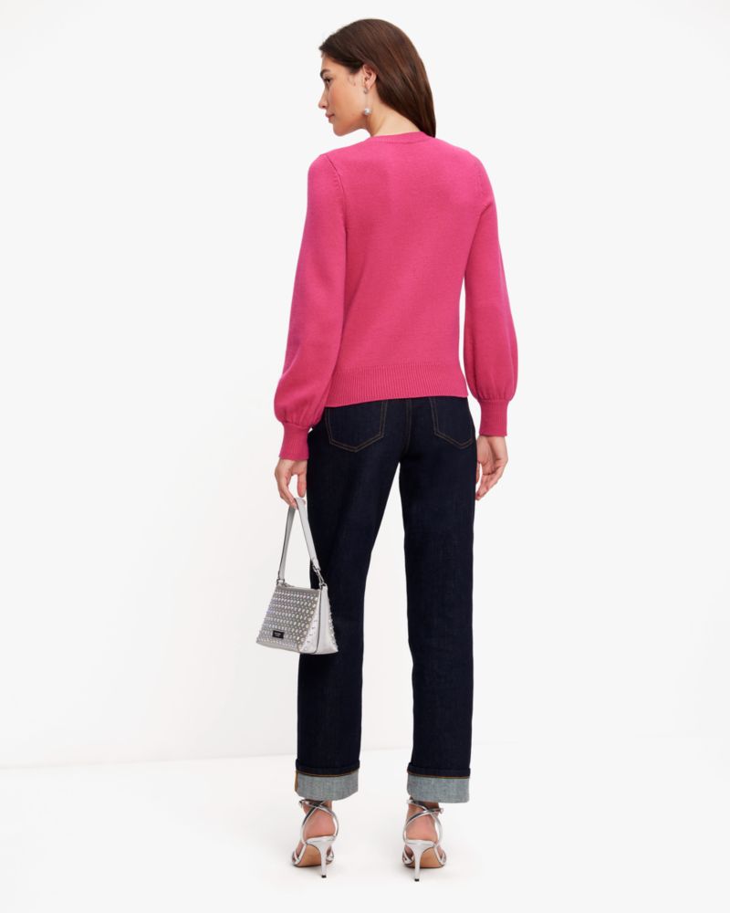 Kate Spade,Embellished Bow Sweater,
