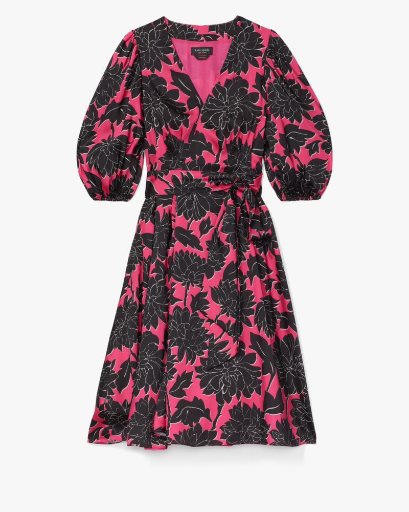 Kate Spade,Festive Brocade Evelyn Dress,Pom Pom Pink