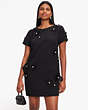 オーガンザ フラワー シャツドレス, ブラック, Product