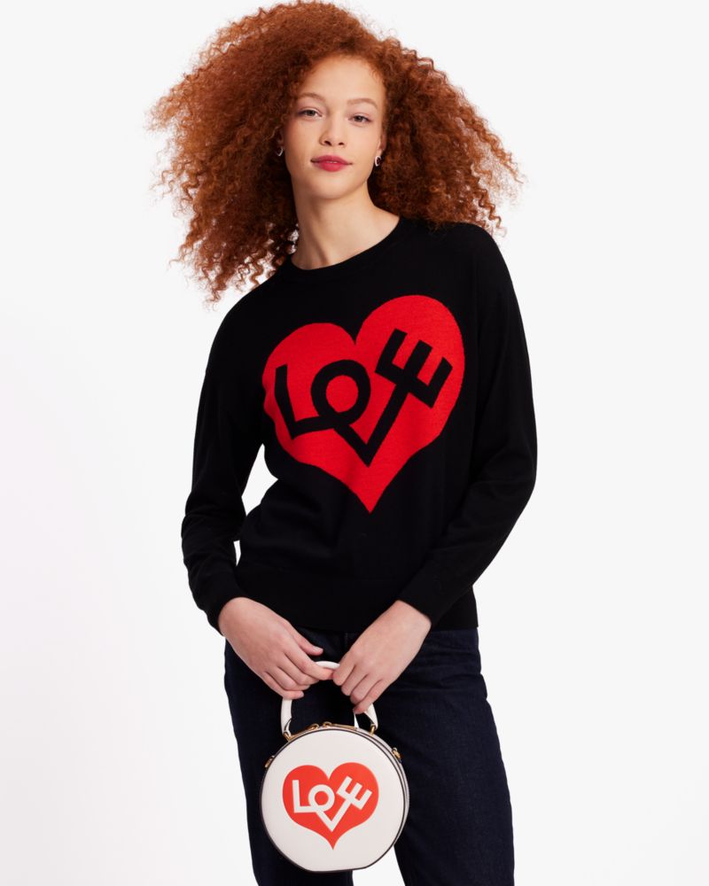 Kate Spade Love Heart Intarsia Sweater. 4