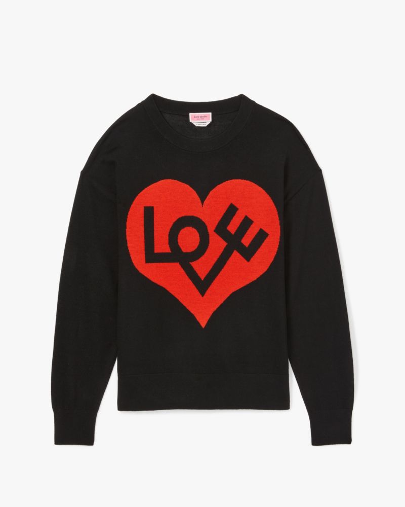 Kate spade heart outlet patch sweater