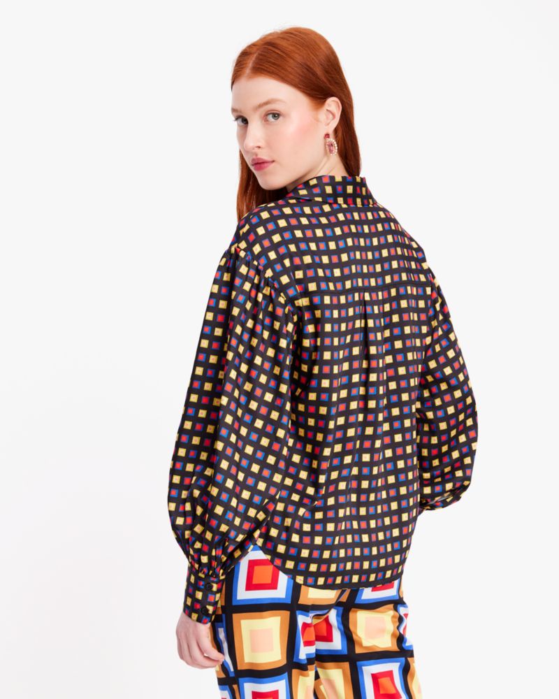 Kate Spade,ミニ ブロックス オブ カラー アンディー シャツ,ウェア,マルチ