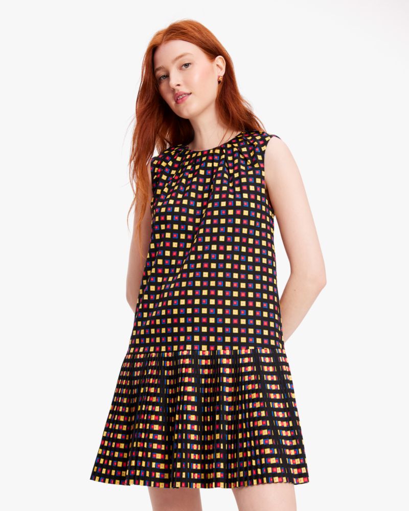 Kate spade scallop block hotsell midi dress