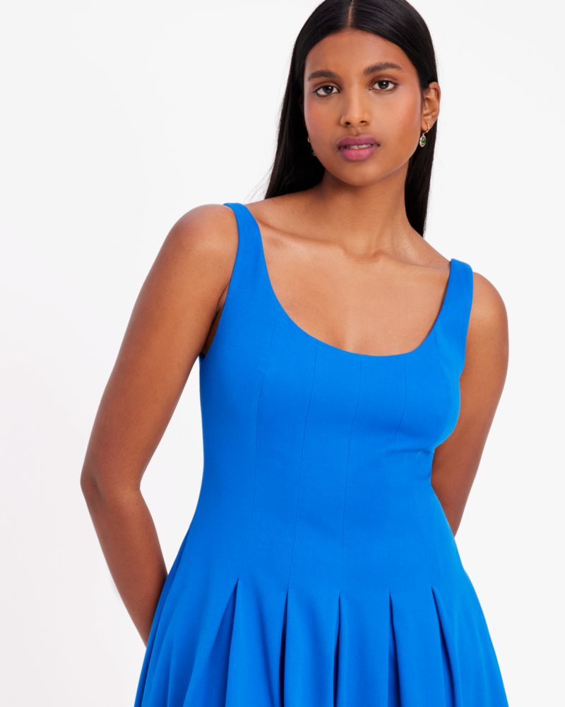 Twill Scoop Neck Dress