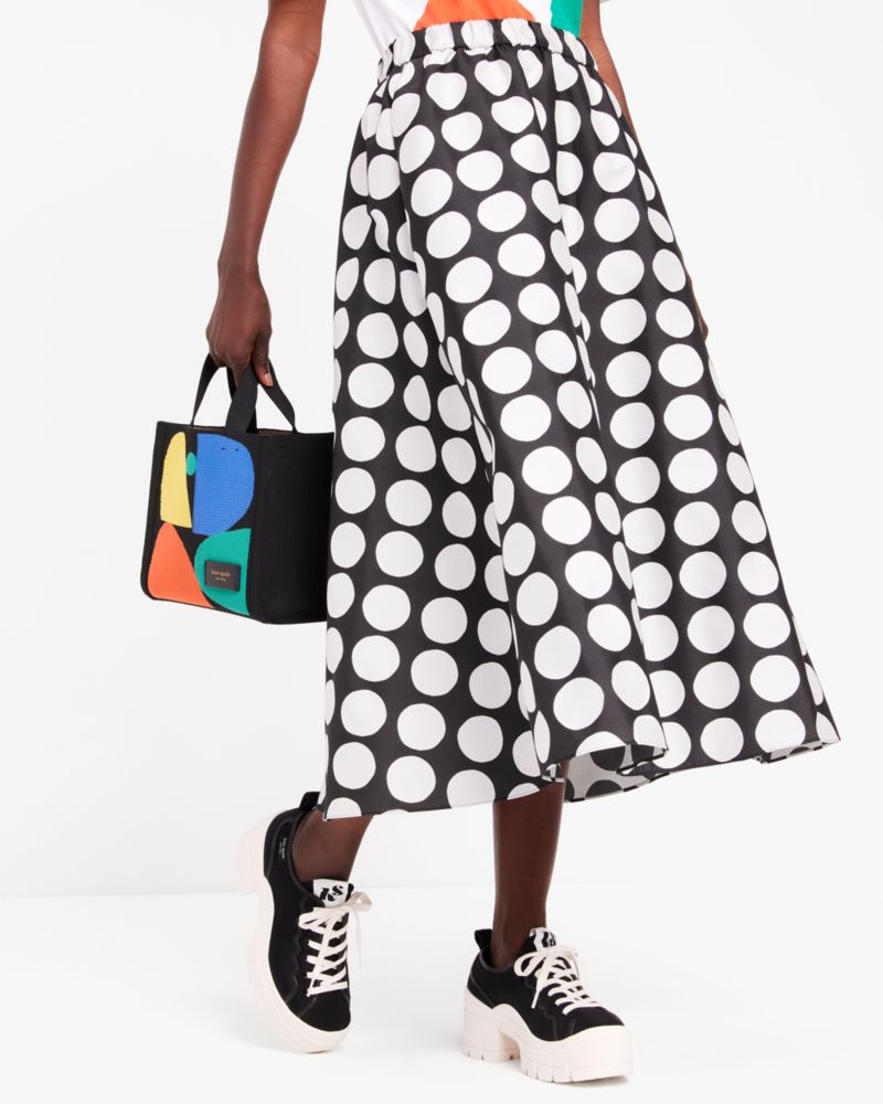 Kate Spade,Art Dots Jacquard Skirt,