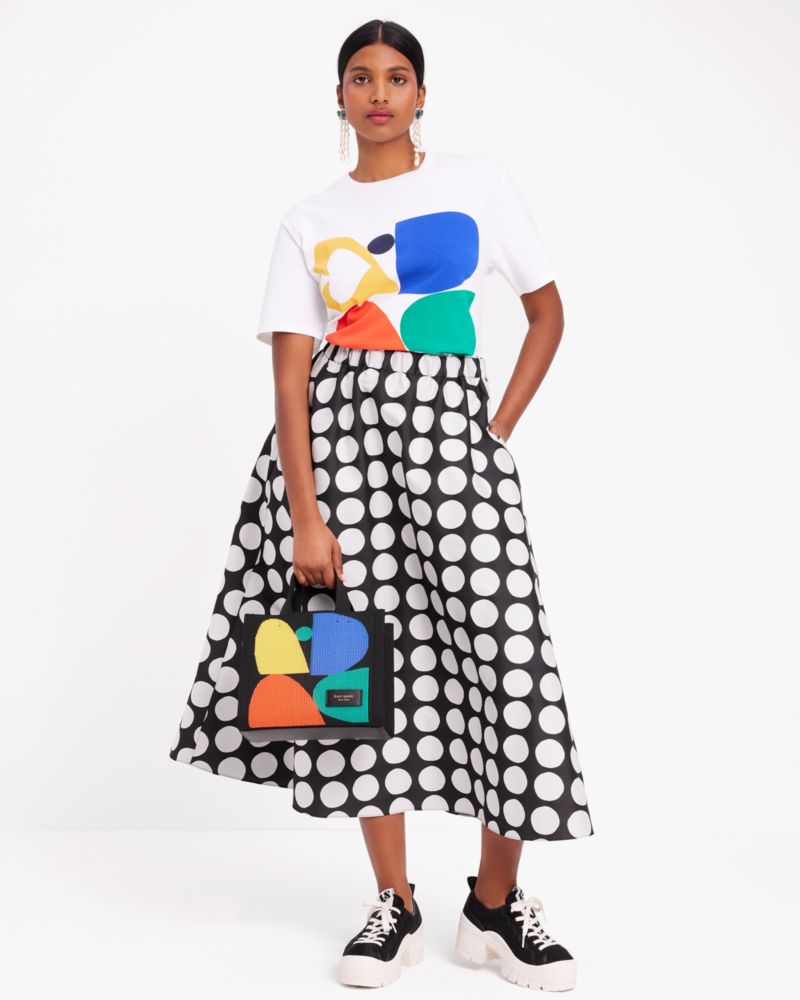 Art Dots Jacquard Skirt