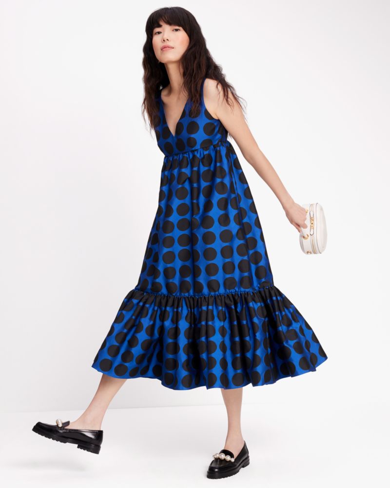 Kate spade scallop shop block midi dress