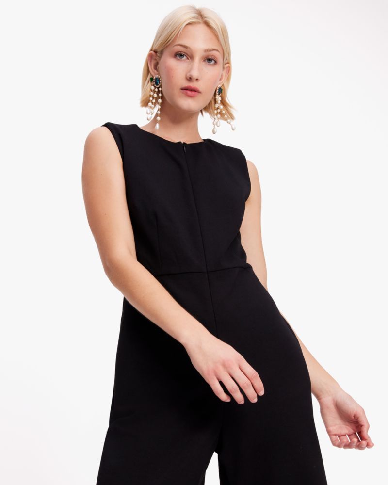 Kate Spade,Sleeveless Ponte Jumpsuit,