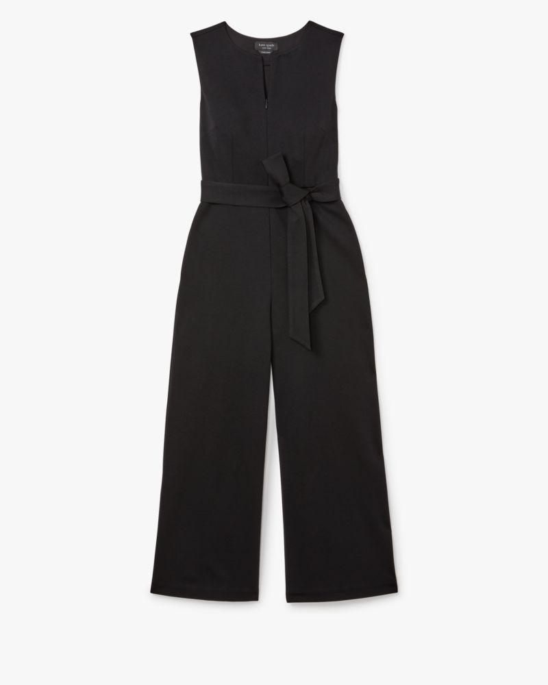 Kate Spade,Sleeveless Ponte Jumpsuit,