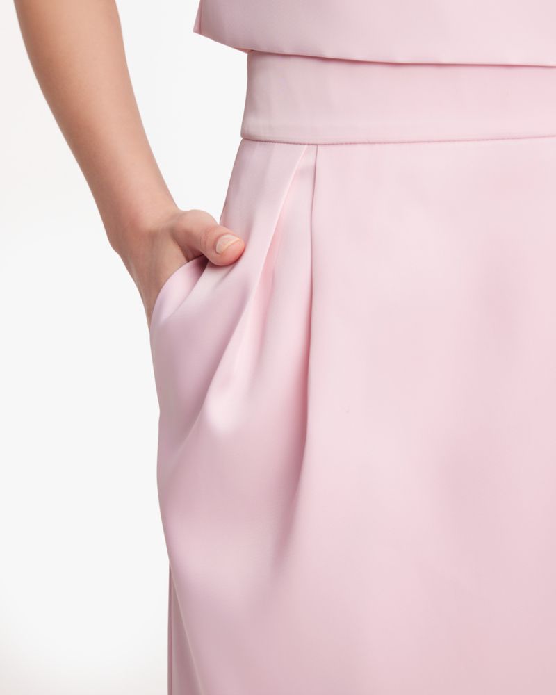 Duchess Satin Pencil Skirt