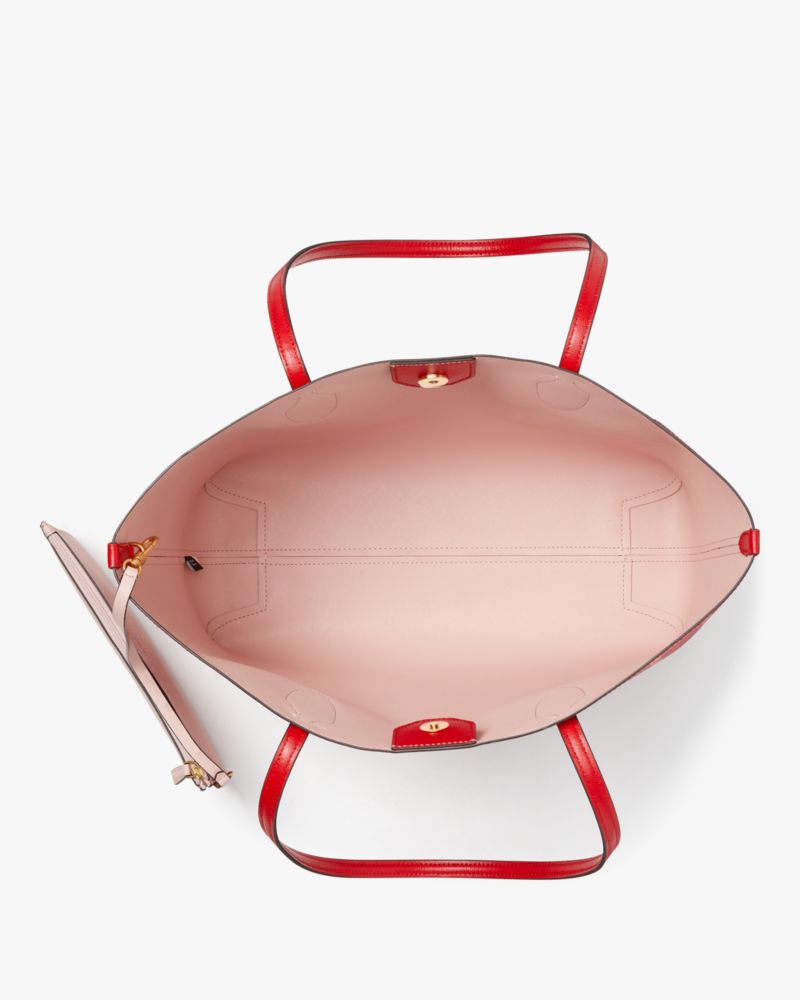 Kate Spade,Bleecker Museum Plaid Large Tote,Multi Color