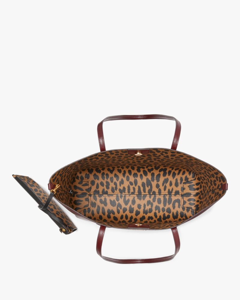 Bleecker Modern Leopard Pop Large Tote