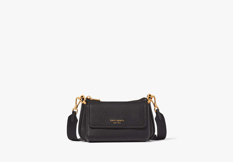 Kate Spade,Double Up Crossbody,Casual,Black