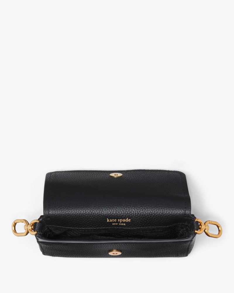 Kate Spade Morgan Double-up Leather Cross-body Bag in Black