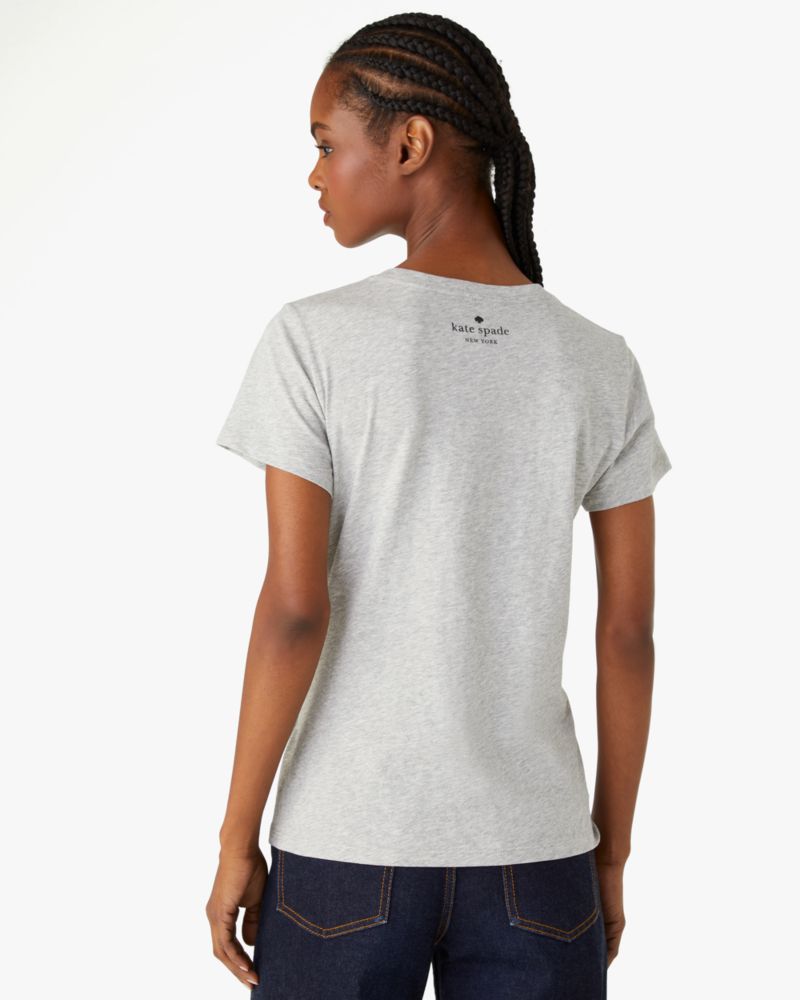 Kate Spade,ディズニー X ケイト スペード ニューヨーク アリストキャット Tシャツ,ウェア,グレーメランジ