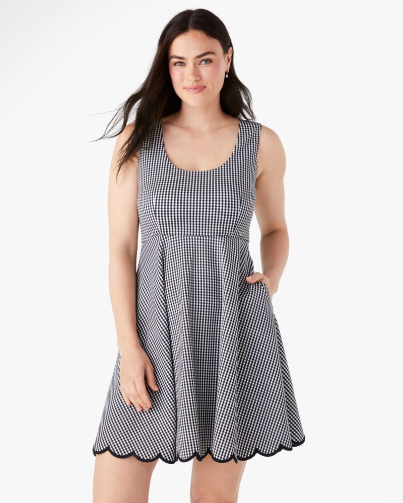 Scallop ponte outlet dress