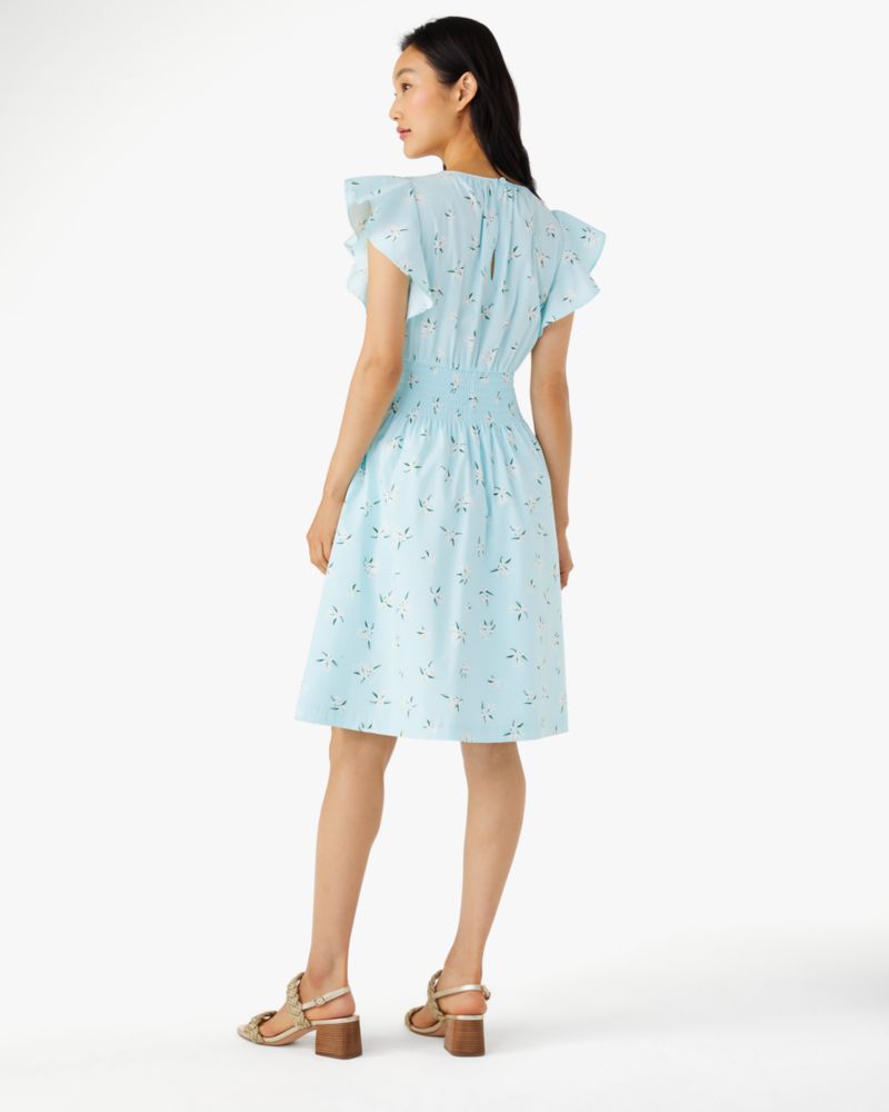 Kate Spade,orange blossom toss blake dress,Aqua Pool