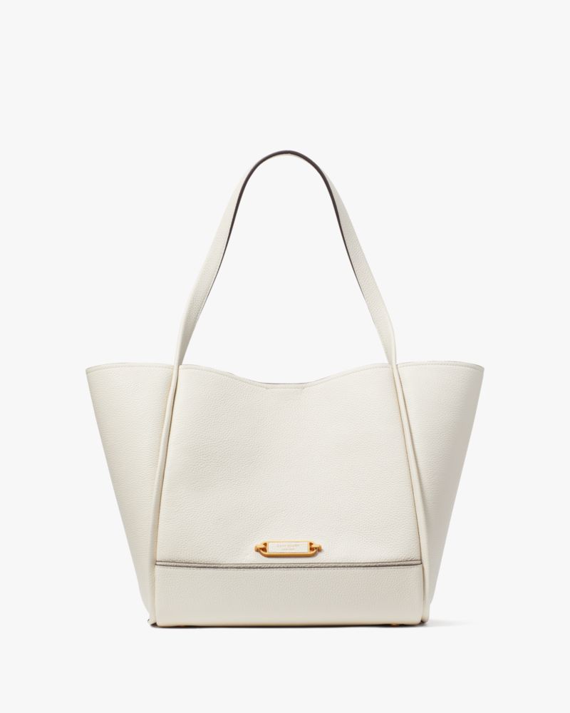 White Leather Tote Bags