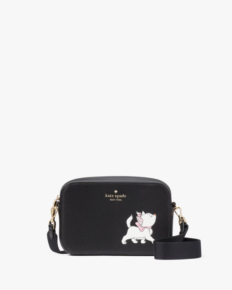 Kate Spade,Disney x Kate Spade New York Aristocats Mini Camera Bag,Black Multi