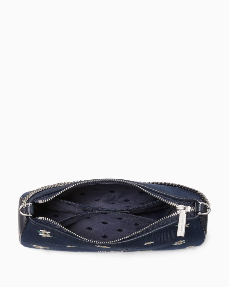 Kate Spade,Madison Floral Embroidered Denim Convertible Crossbody,