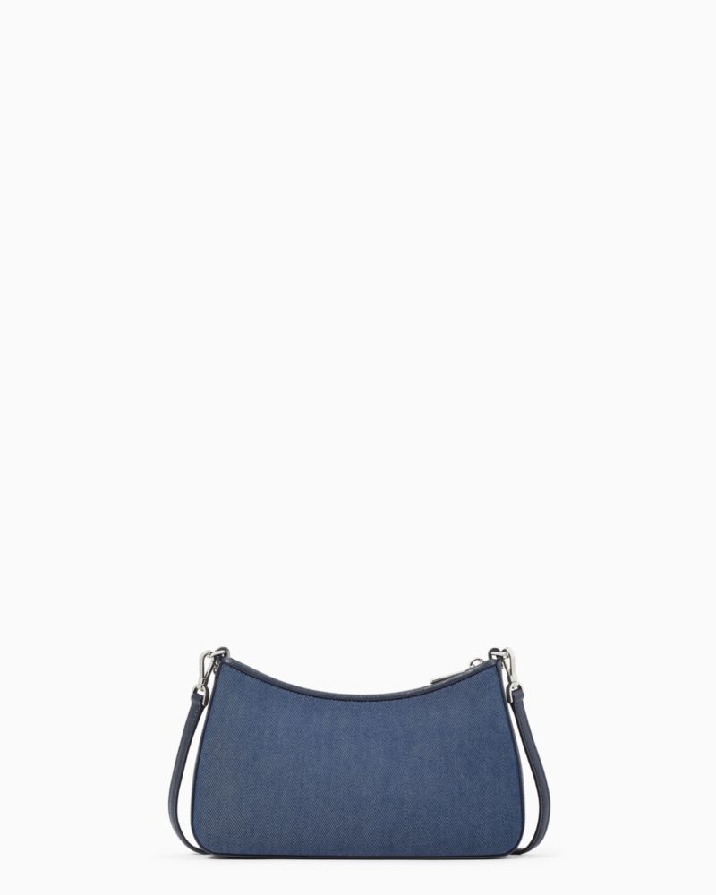 Kate Spade,Madison Floral Embroidered Denim Convertible Crossbody,