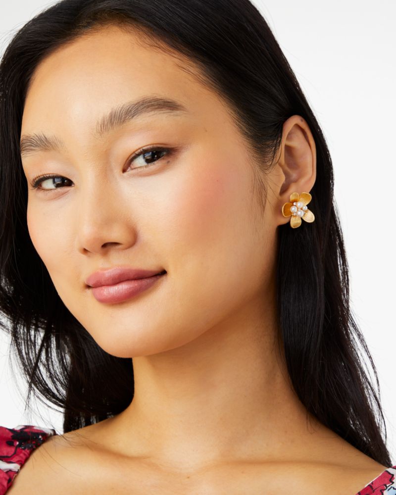 Kate spade store disco pansy earrings