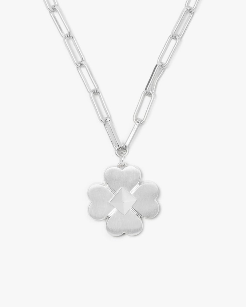 Kate Spade,Spades & Studs Pendant,Silver