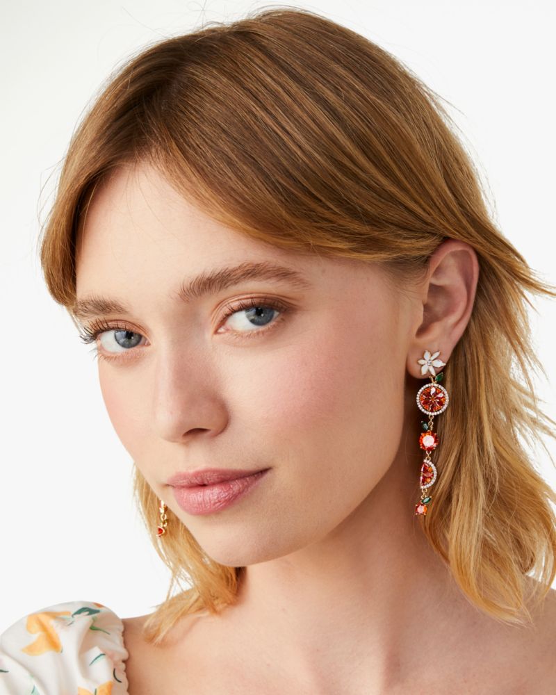 Kate spade deals orange earrings