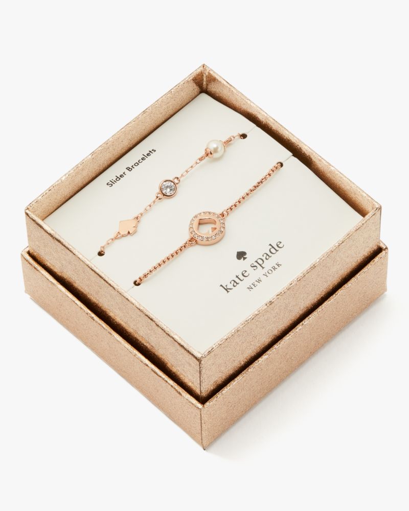 Kate Spade,Spot The Spade Slider Bracelet Set - Boxed,