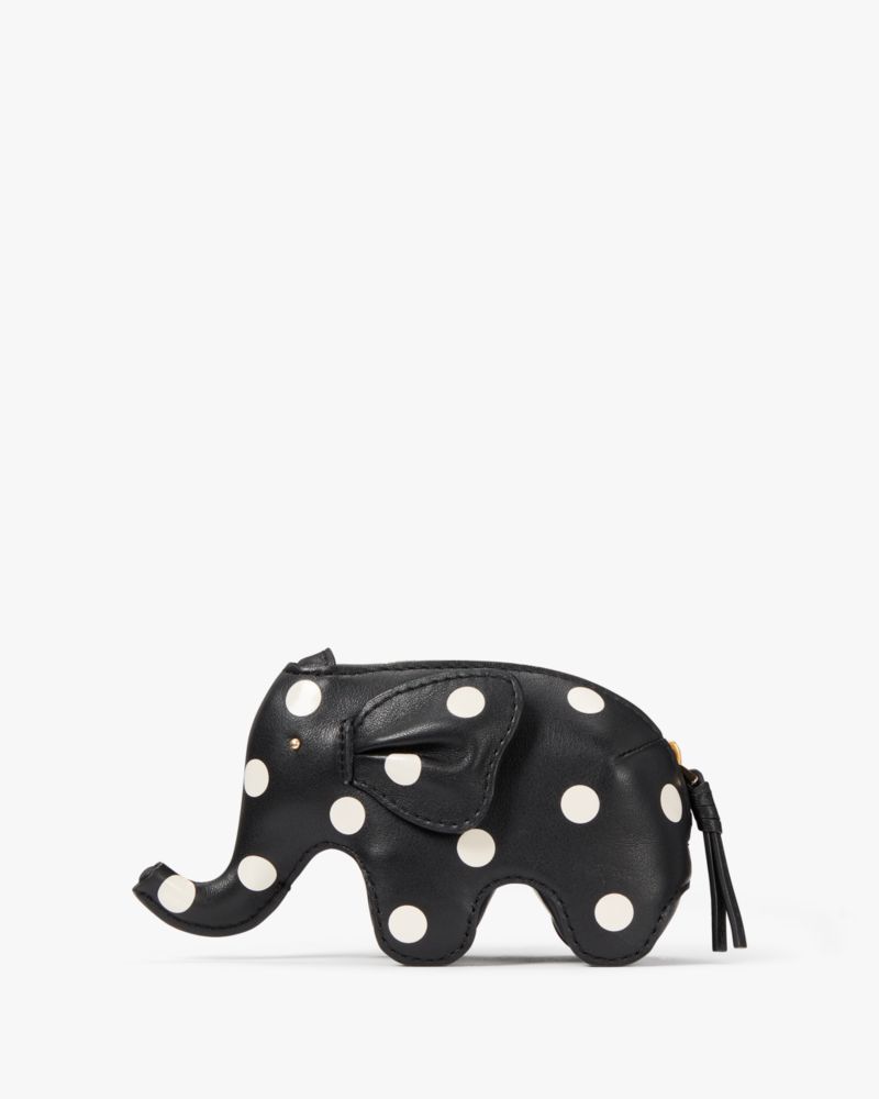 Kate Spade,エリー ポルカ ドット エレファント コイン パース,財布小物,ブラックマルチ