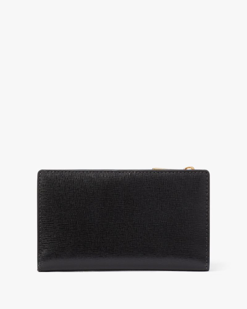 Kate Spade,Ellie Embellished Small Slim Bifold Wallet,Black Multi