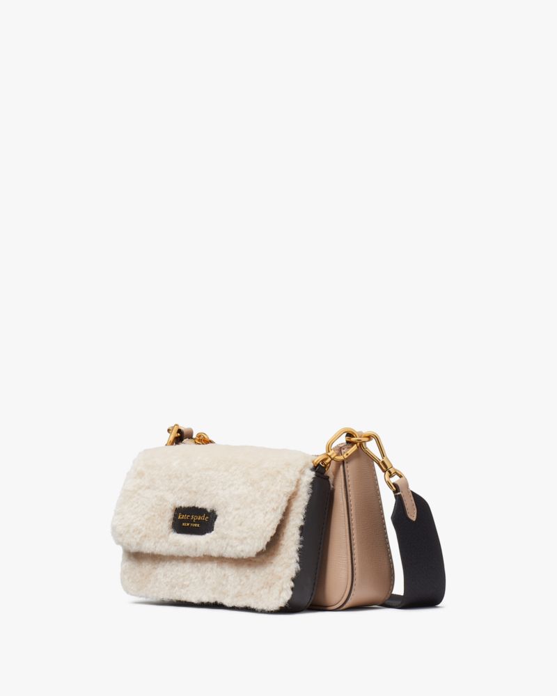 Kate Spade,ダブル アップ フォー シアリング クロスボディ,バッグ,ナチュラル