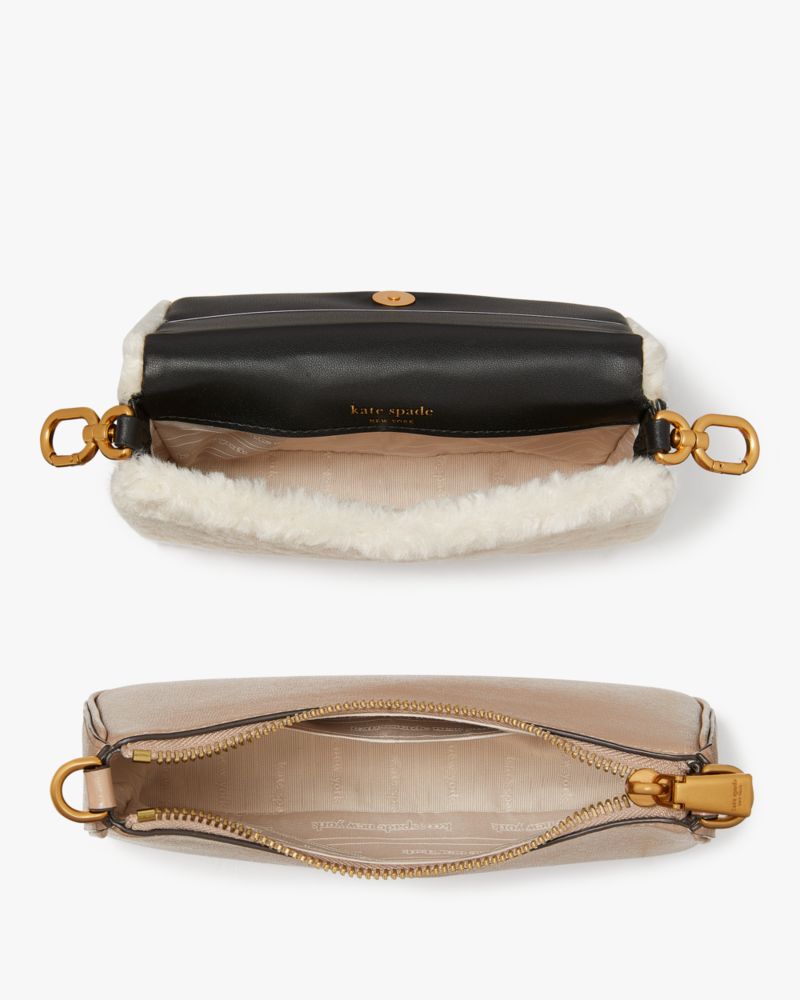 Kate Spade Double Up Faux Shearling Crossbody. 5