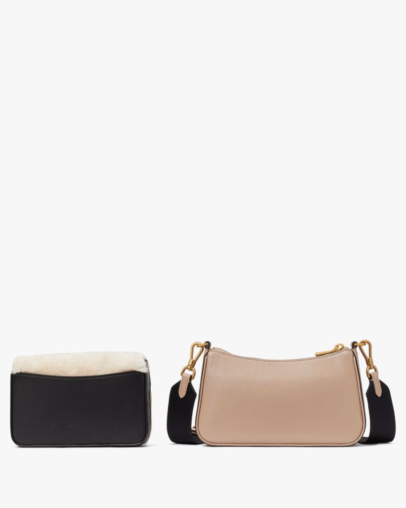 Kate Spade Double Up Faux Shearling Crossbody. 6