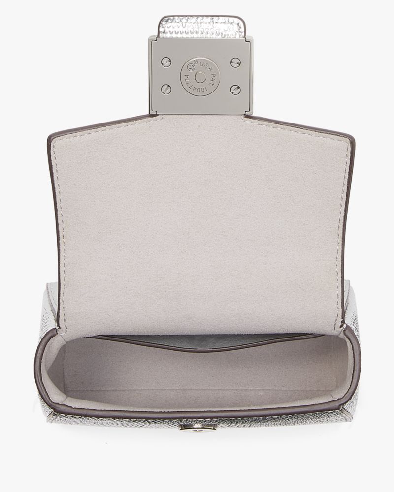 Katy Embossed Metallic Micro Crossbody