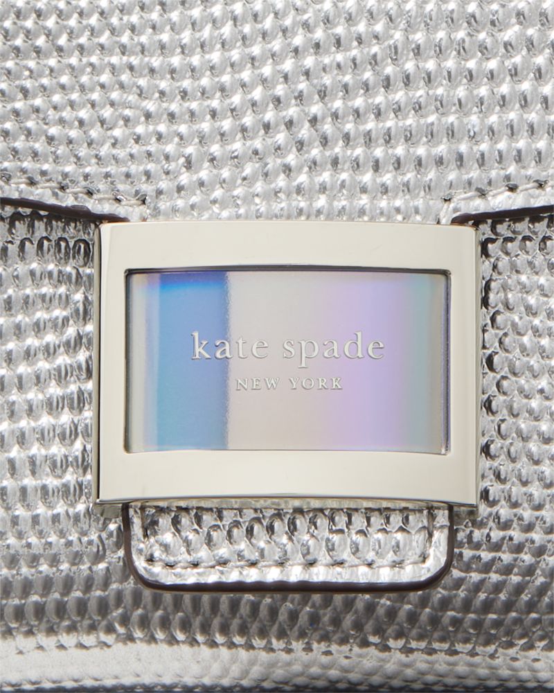 Katy Embossed Metallic Micro Crossbody