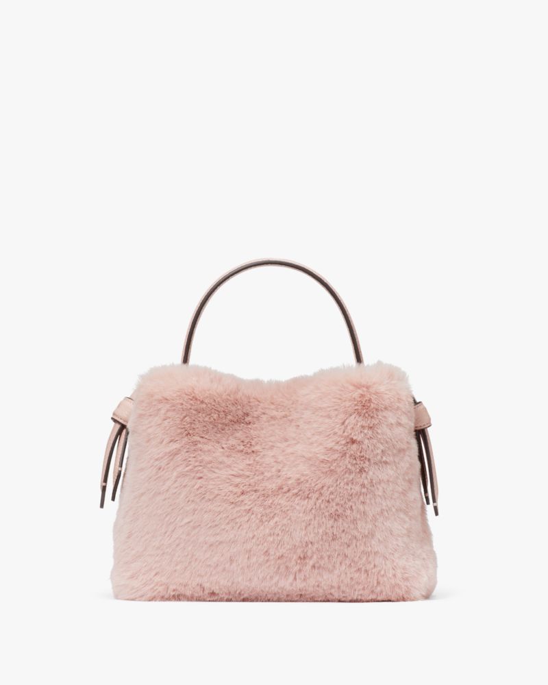 Kate Spade Knott Faux Fur Mini Crossbody Tote, French Rose - Handbags & Purses