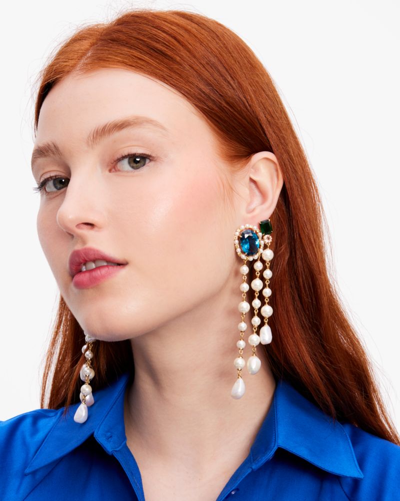 Kate Spade,Victoria Fringe Earrings,Multi