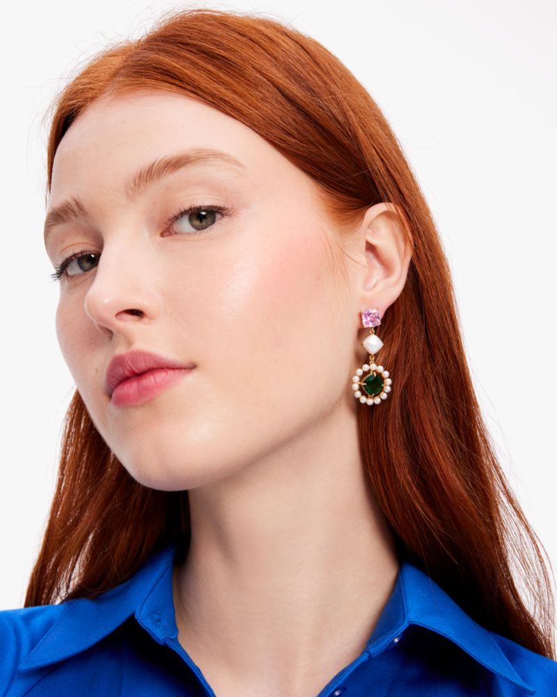 Kate Spade,Victoria Linear Earrings,Multi