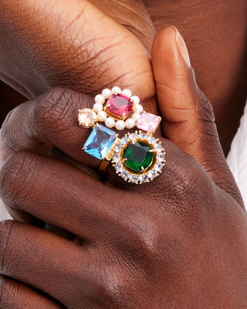 Victoria Cluster Cocktail Ring | Kate Spade New York