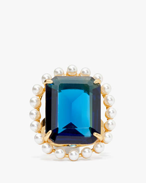 Kate Spade,Victoria Cocktail Ring,Blue/Multi