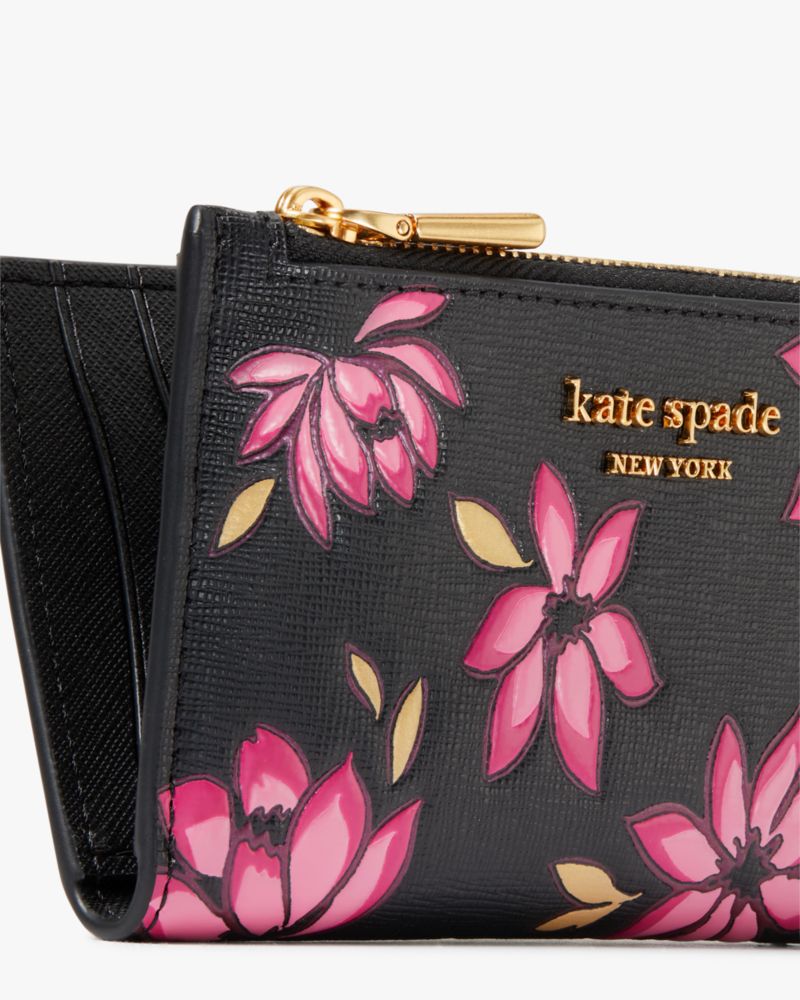 Morgan Winter Blooms Embossed Small Slim Bifold Wallet | Kate