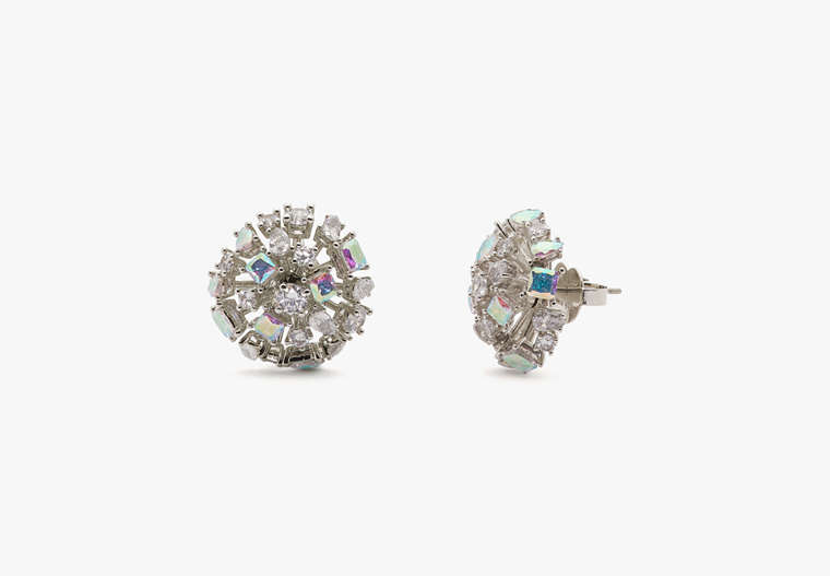 Kate Spade,Beaming Bright Studs,Clear/Silver