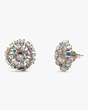 Kate Spade,Beaming Bright Studs,Clear/Silver
