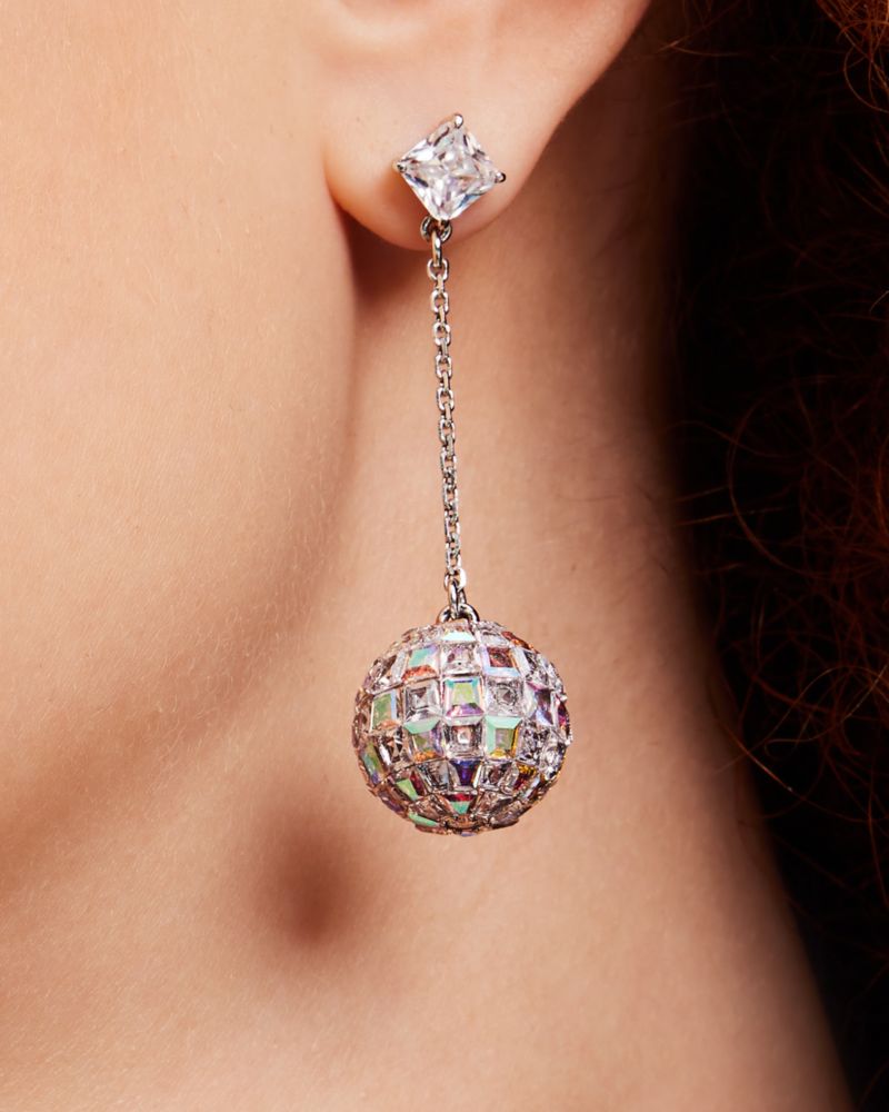 Glitter hot sale ball earrings