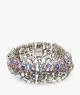 Kate Spade,Beaming Bright Statement Bracelet,Clear/Silver