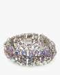 Kate Spade,Beaming Bright Statement Bracelet,Clear/Silver