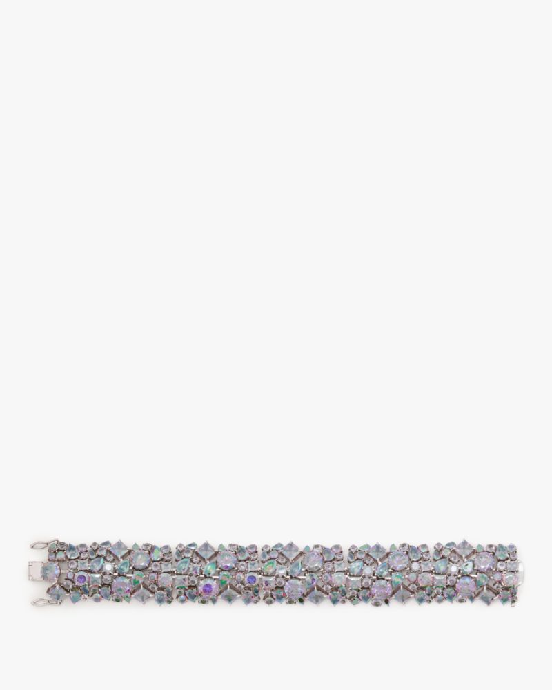 Kate Spade,Beaming Bright Statement Bracelet,Crystal,Cubic Zirconia,Gem Embellishment,Cocktail,Multi Color