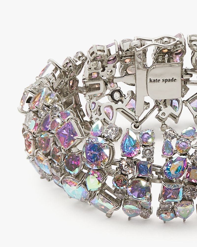 Kate Spade,Beaming Bright Statement Bracelet,Crystal,Cubic Zirconia,Gem Embellishment,Cocktail,Multi Color